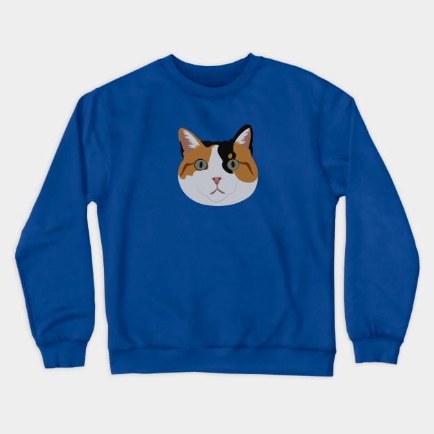 Cheeto The Calico Cat Crewneck Sweatshirt by KCPetPortraits